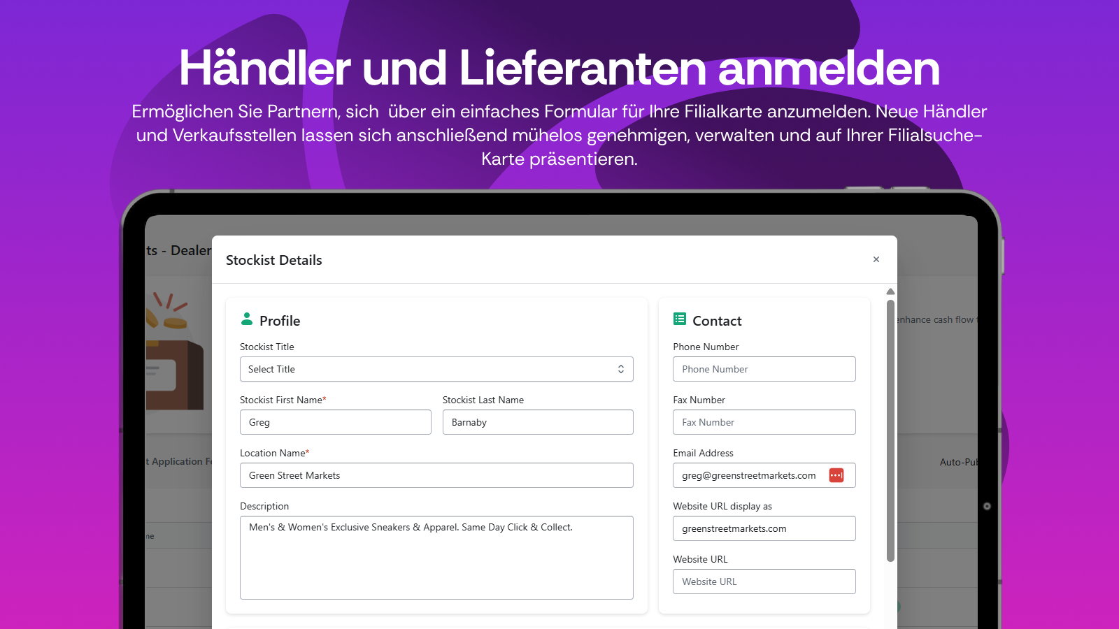 shopify store locator app german