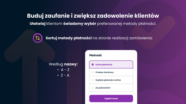 Sortowanie metod płatności wg nazwy w checkoucie Shopify