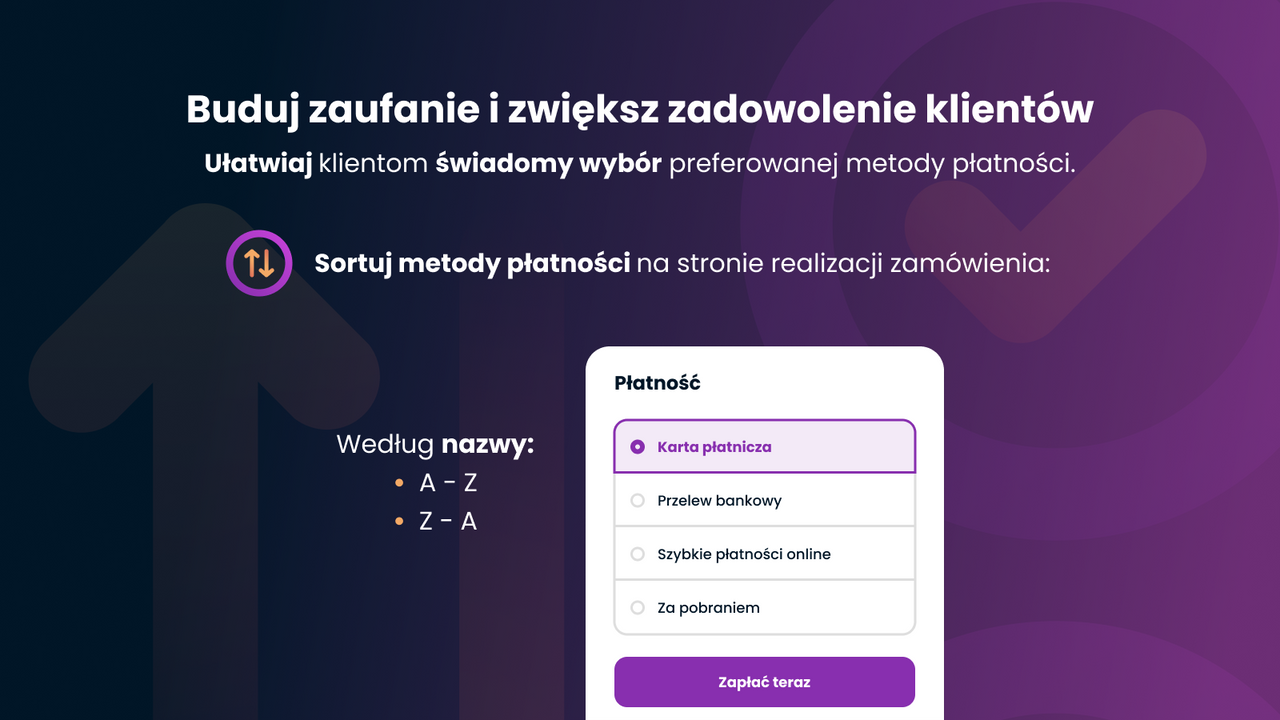 Sortowanie metod płatności wg nazwy w checkoucie Shopify