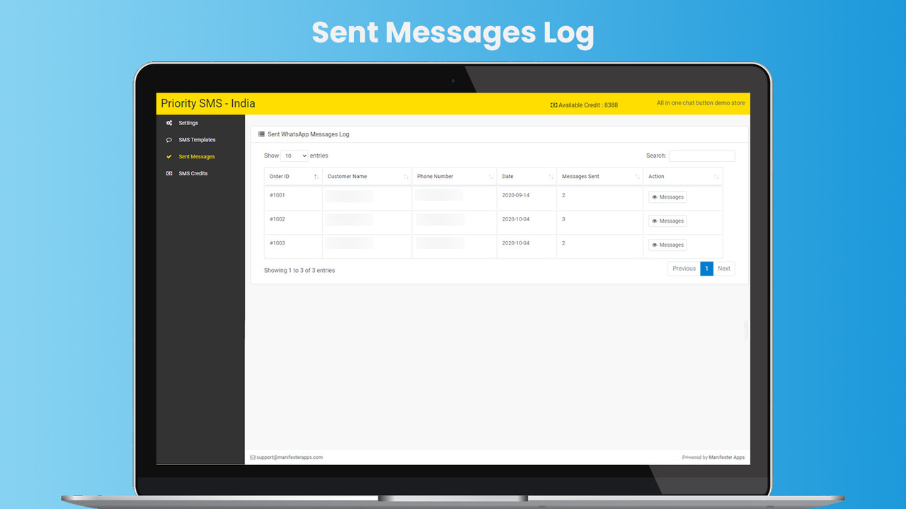 Set MSG log