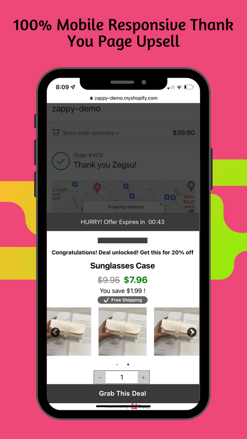 Mobile Responsive Thank You Page Upsell