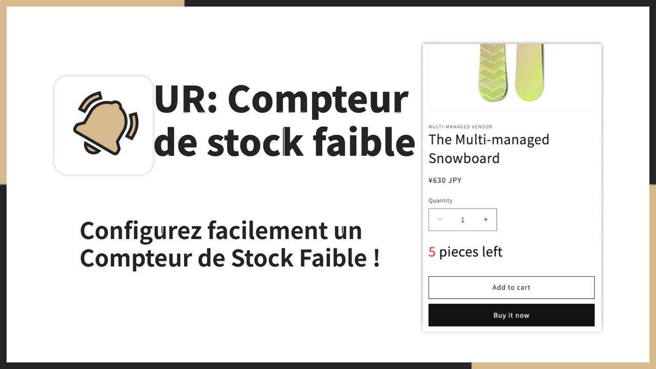 Configurez facilement un Compteur de Stock Faible !