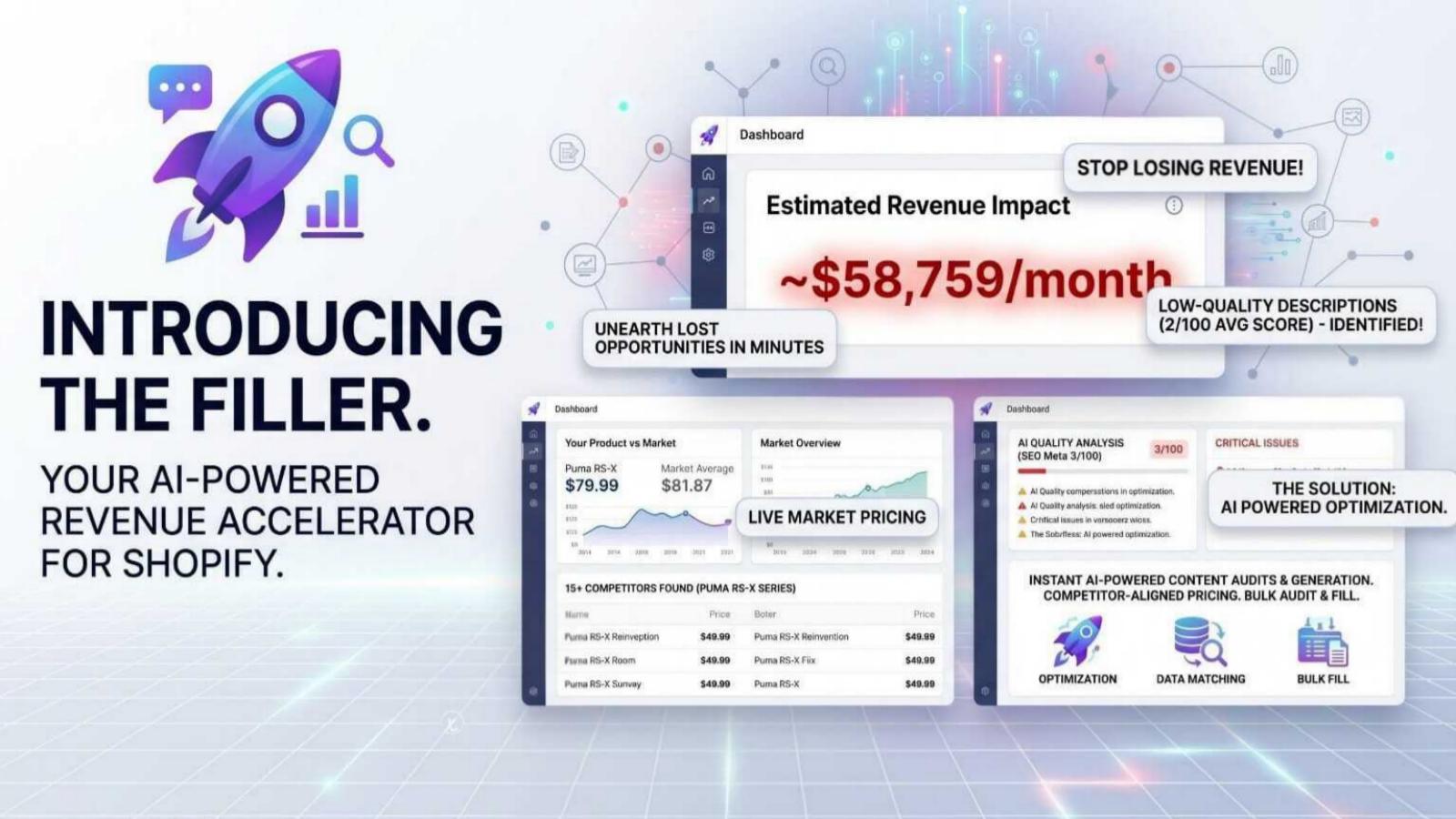 The Filler: AI SEO product descriptions for Shopify stores