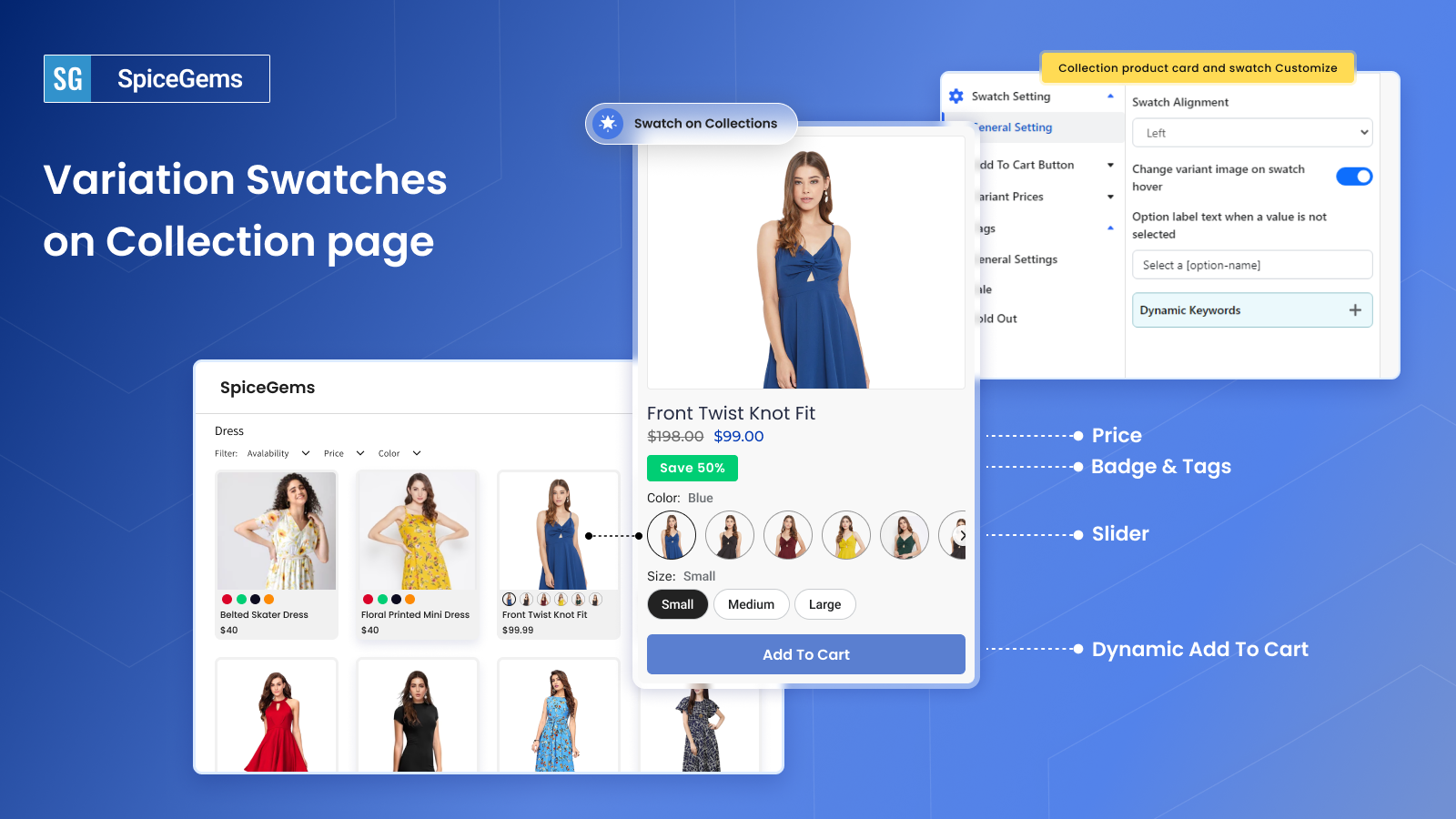 Swatch on Product Page