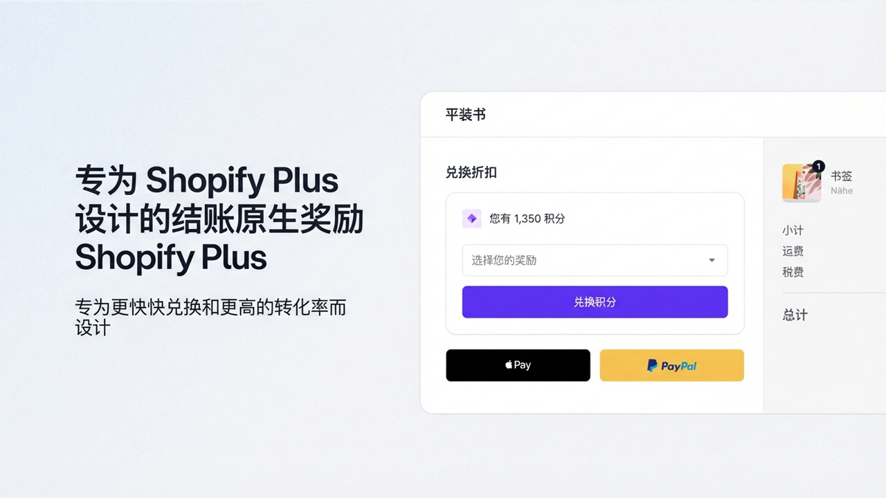 在 Shopify Plus 结账时提供奖励
