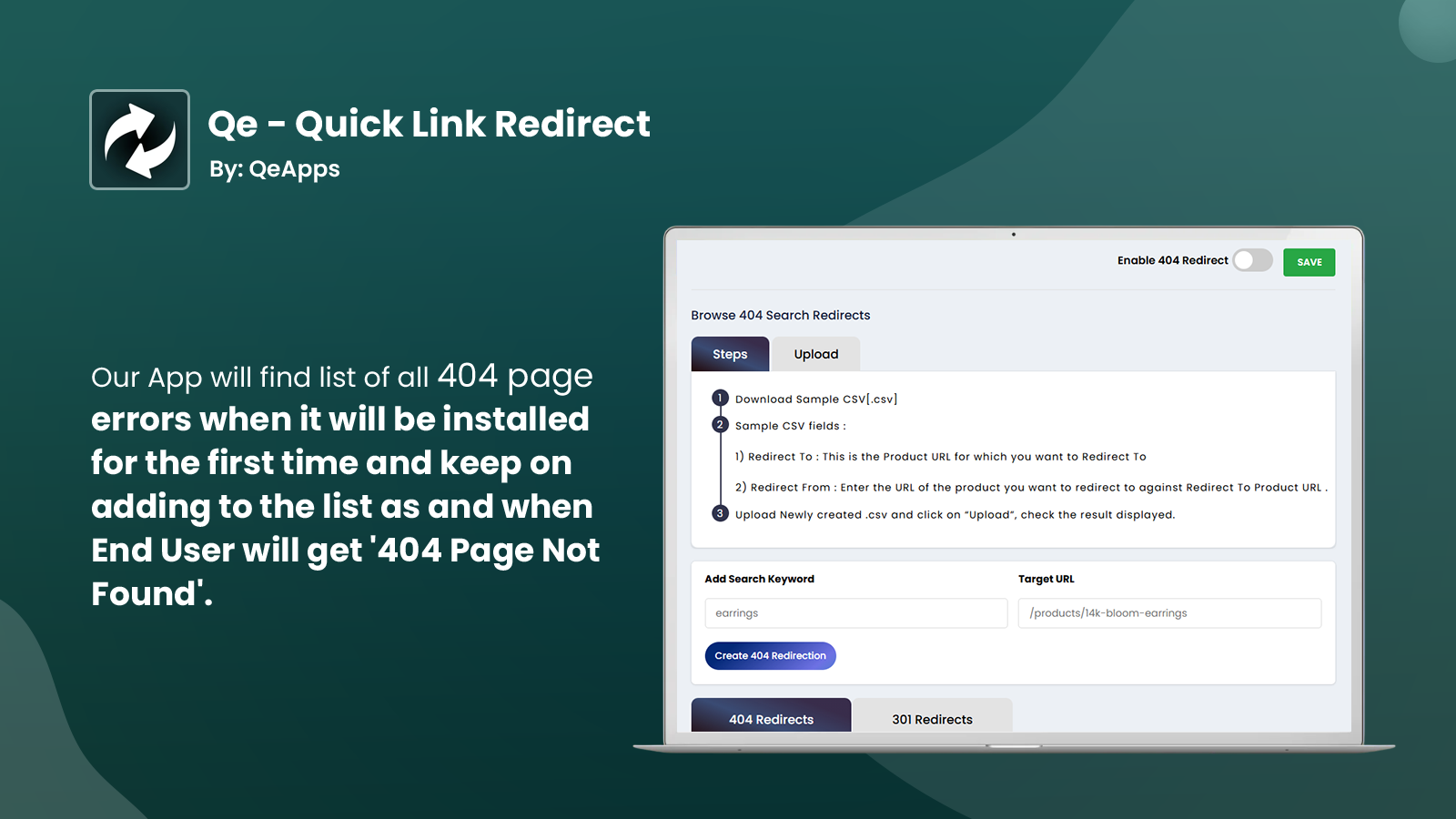 404 Quick Redirect