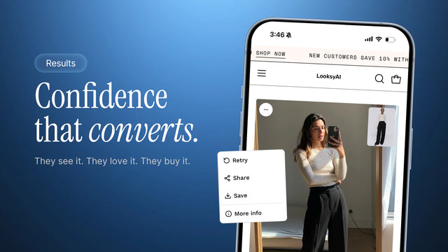 Interface simple de chargement pour essayage virtuel.