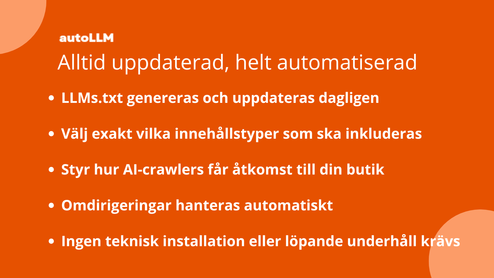 Viktiga autoLLMs-funktioner för AI-indexering