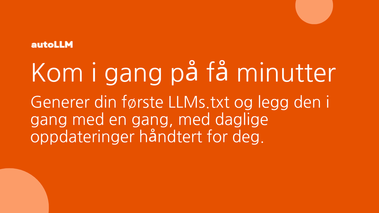Opprett første LLMs.txt i Shopify-admin