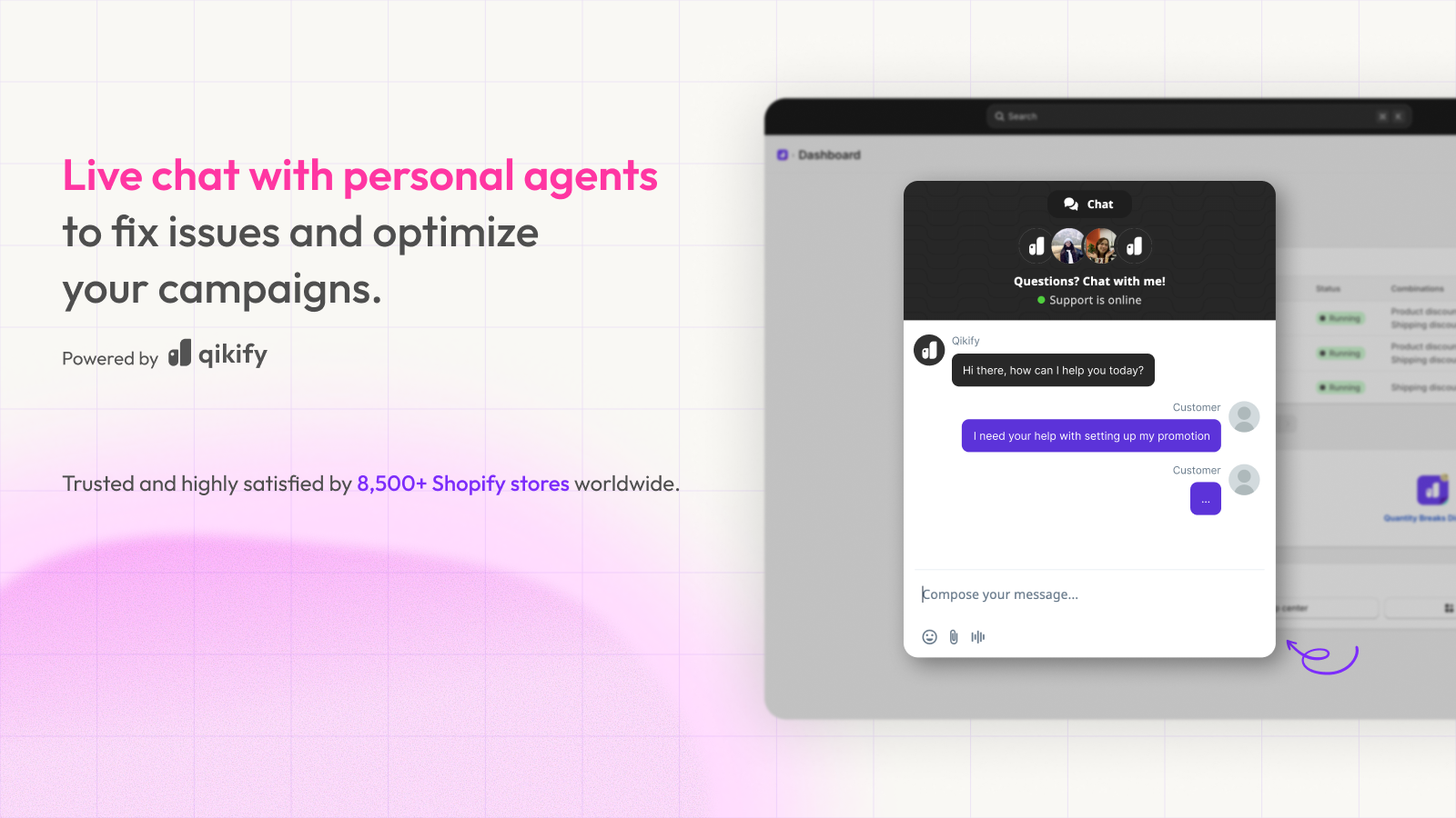 live chat with personal agents
