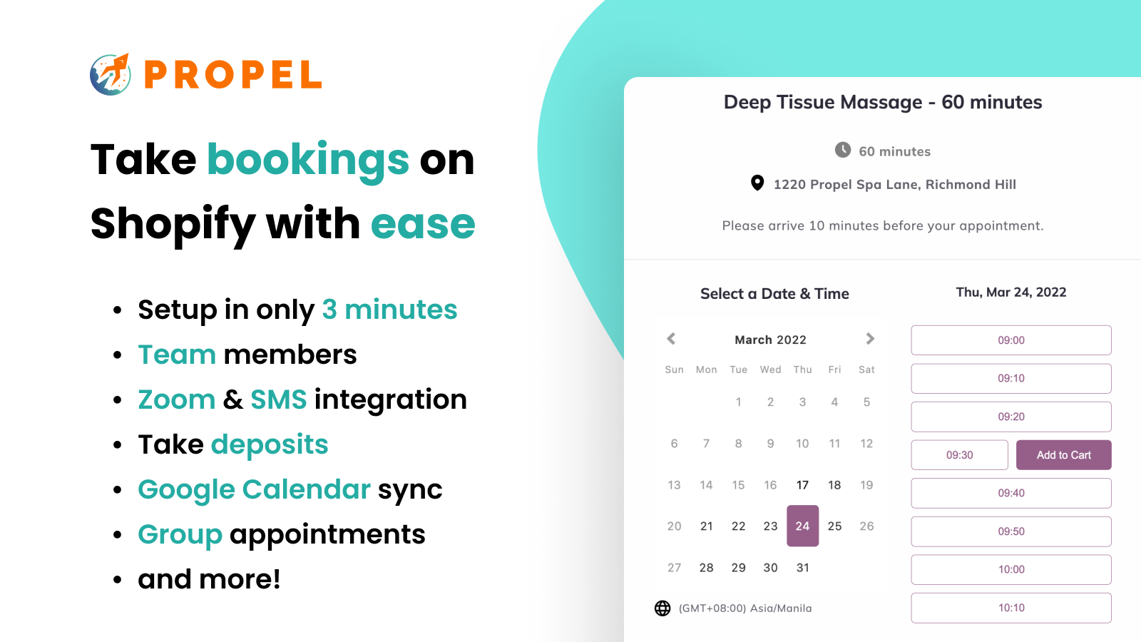 Appointment app and booking app for services, events, classes