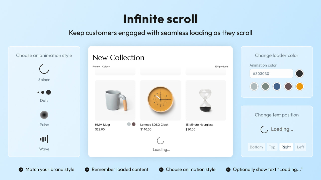 Add infinite scroll to your store