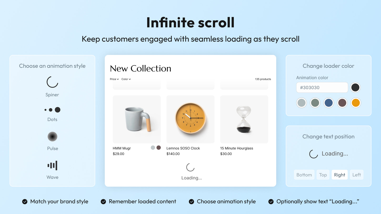 Add infinite scroll to your store