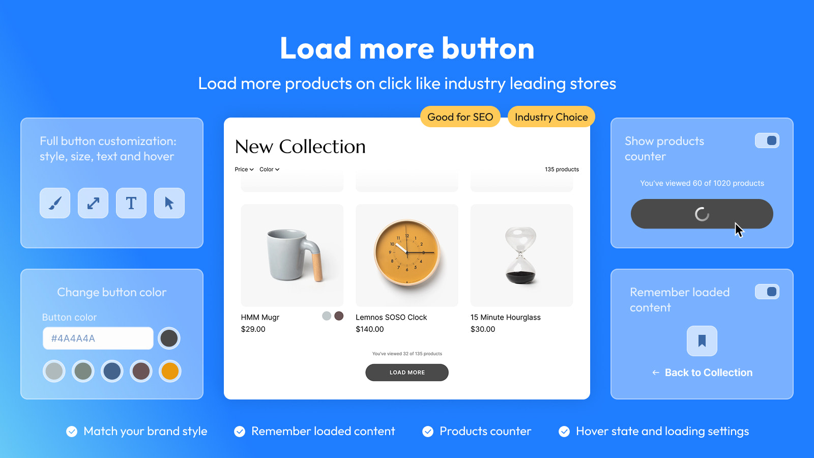 Add load more button to your store