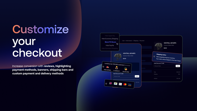 increase conversion with checkout customizations