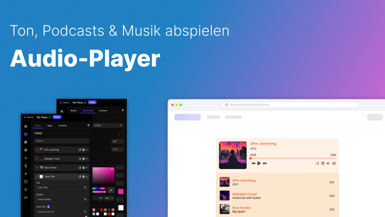 Lire audio, podcasts et musique avec Lecteur audio