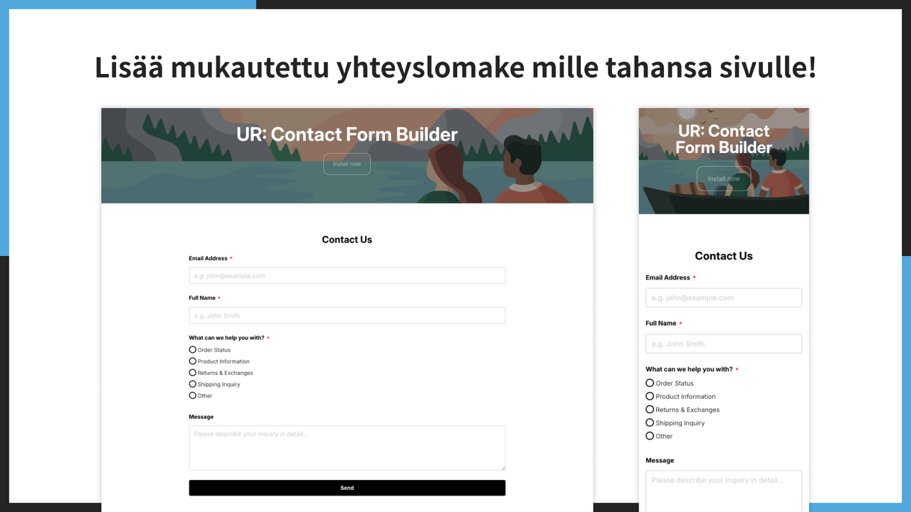 Lisää mukautettu yhteyslomake mille tahansa sivulle!