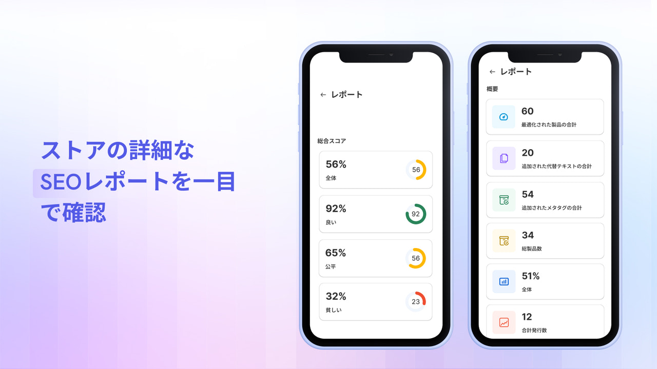 店舗のSEOレポートを取得