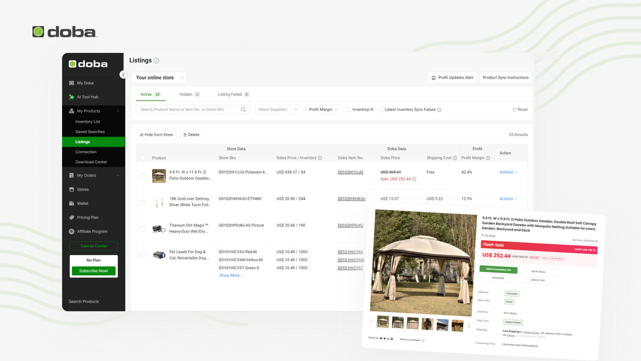 Seamless Product Listing