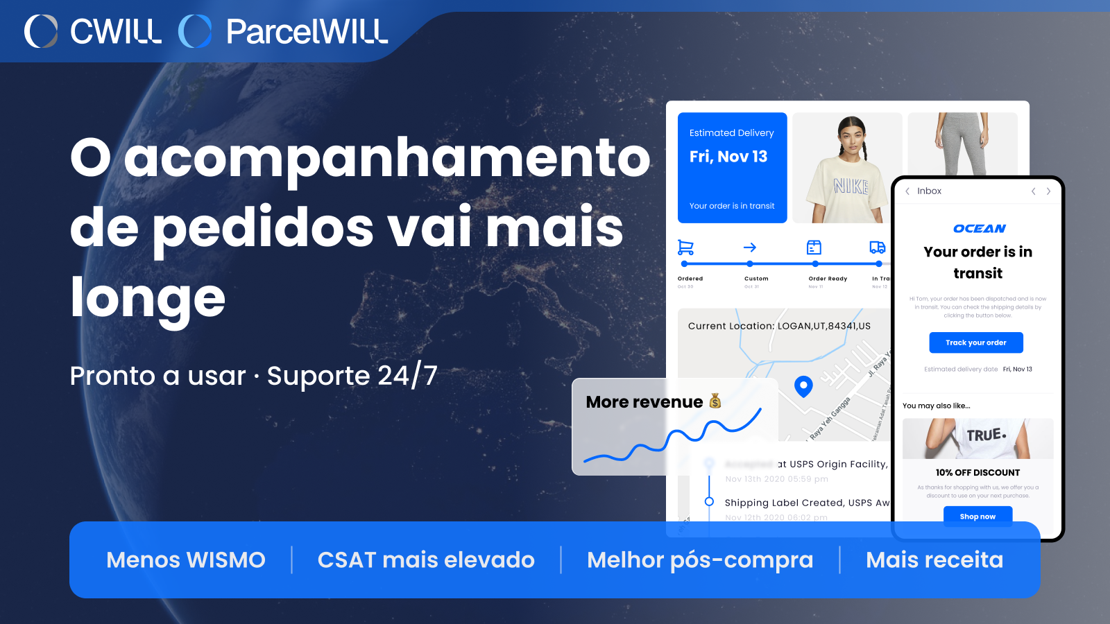 O acompanhamento de pedidos vai mais longe