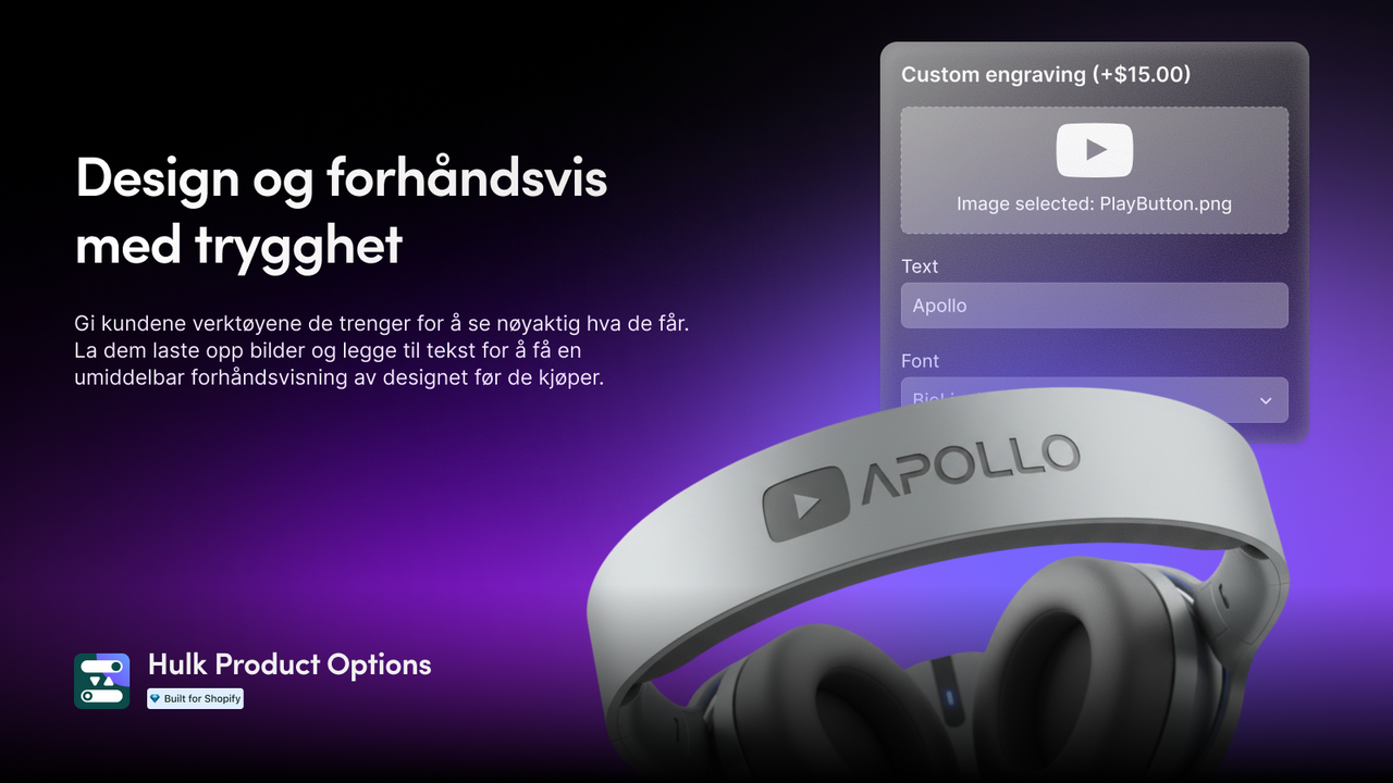 Design og forhåndsvis med trygghet