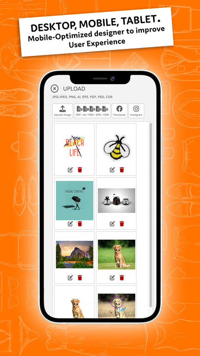 Qstomizer adapts its tools to the device screen