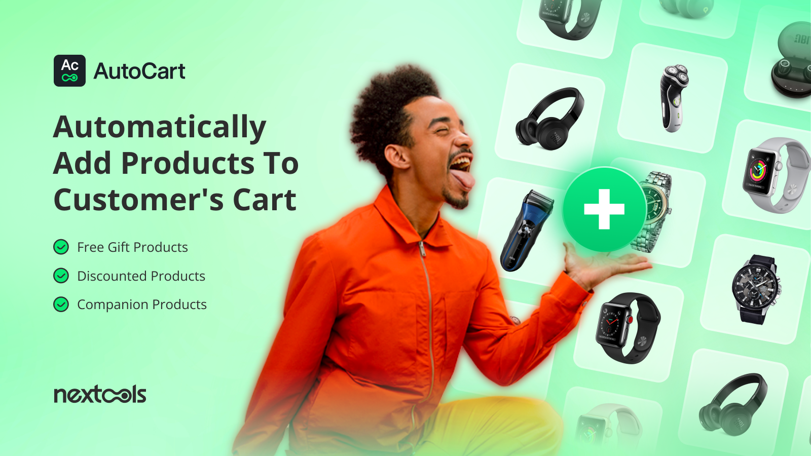 Add free gifts, discounted or companion products to the cart