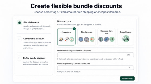 Create flexible discounts for every bundle