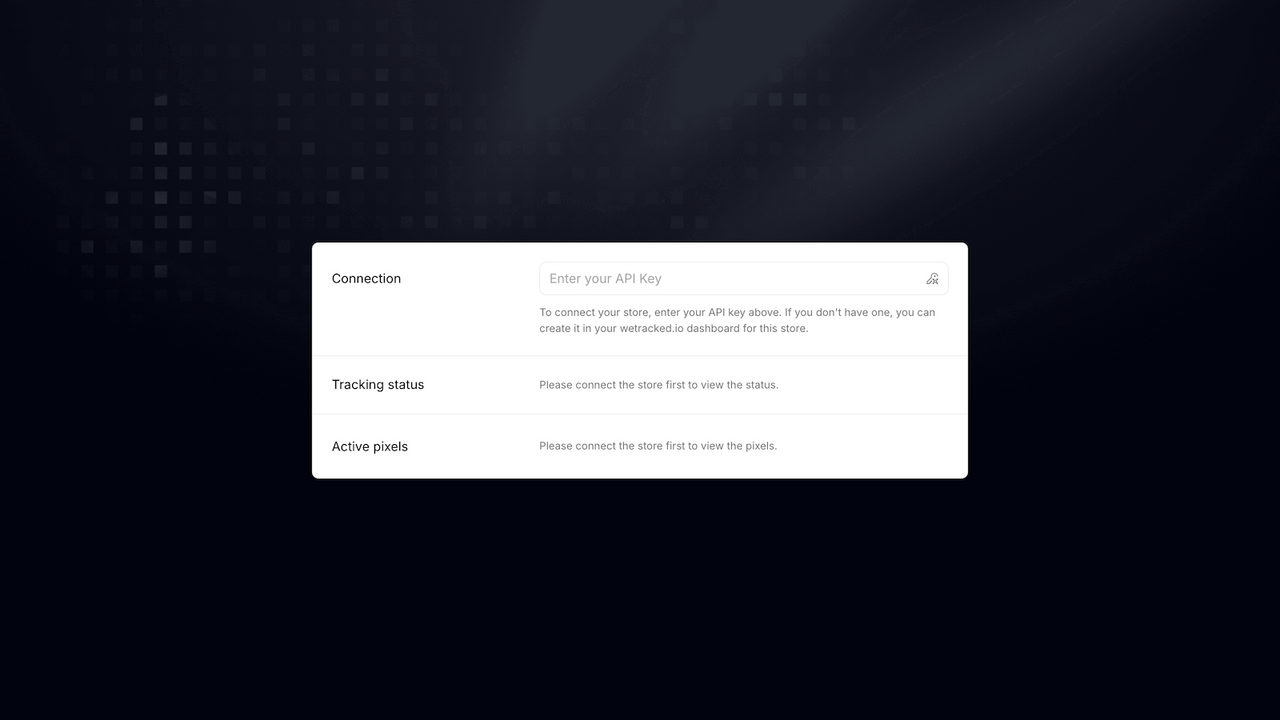 API key request