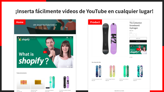 ¡Inserta fácilmente videos de YouTube en cualquier lugar!