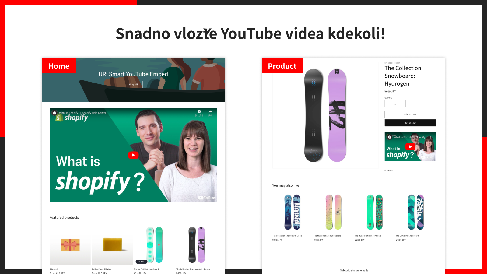 Snadno vložte YouTube videa kdekoli!