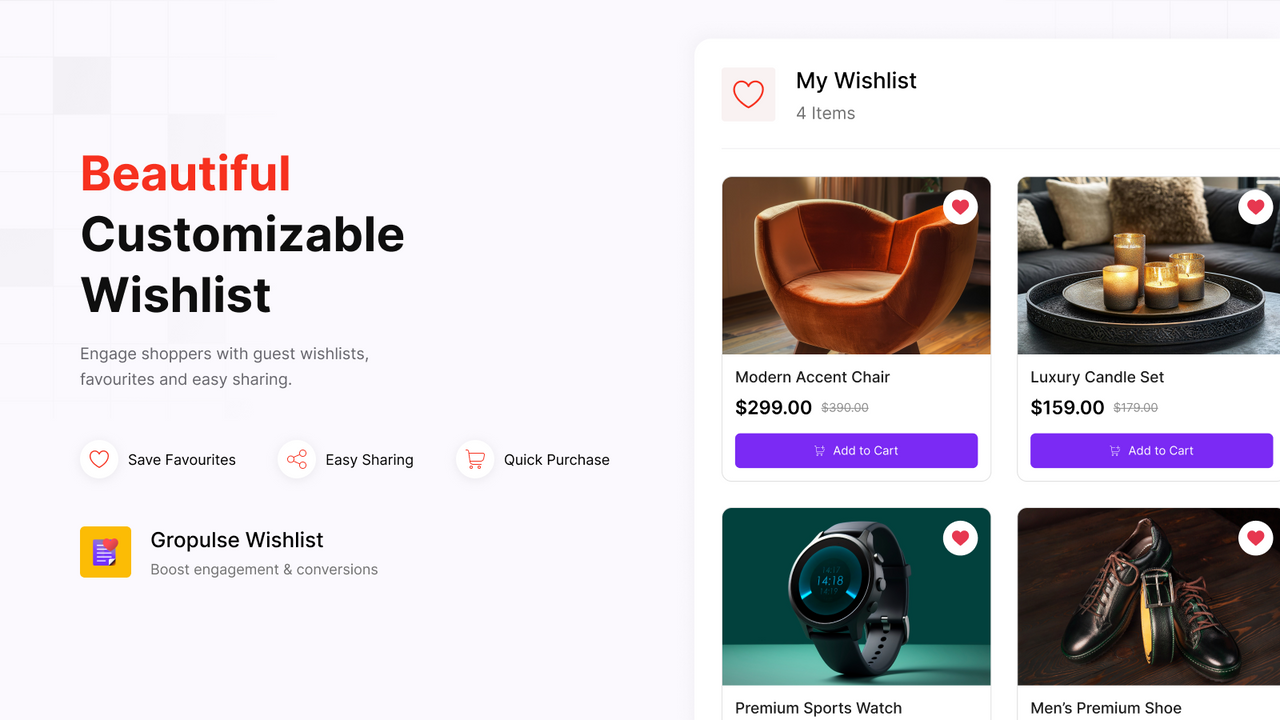 Customizable Wishlist