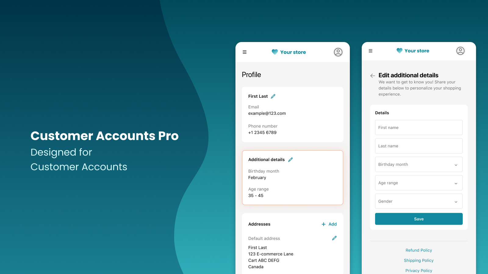 Customer Accounts Pro: Designed for Customer Accounts