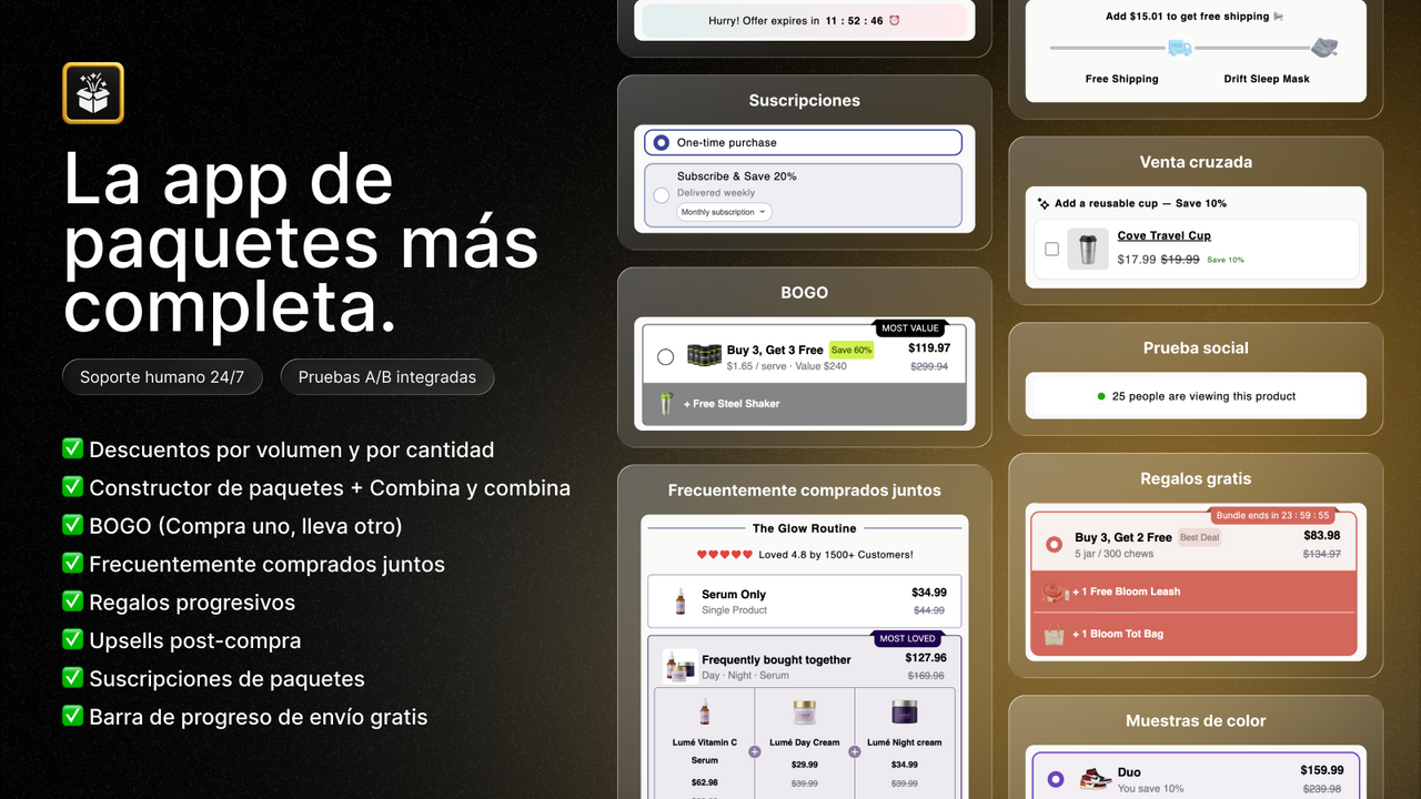 Mejor app de bundles y descuentos por cantidad en Shopify 2025