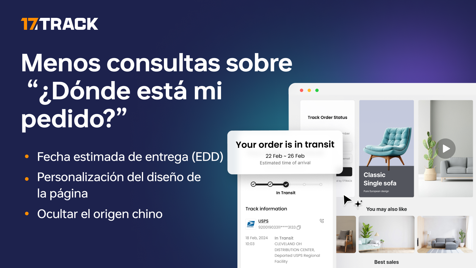Página de seguimiento de marca