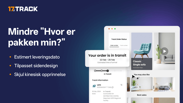 Merkevare tilpasset ordresporingsside