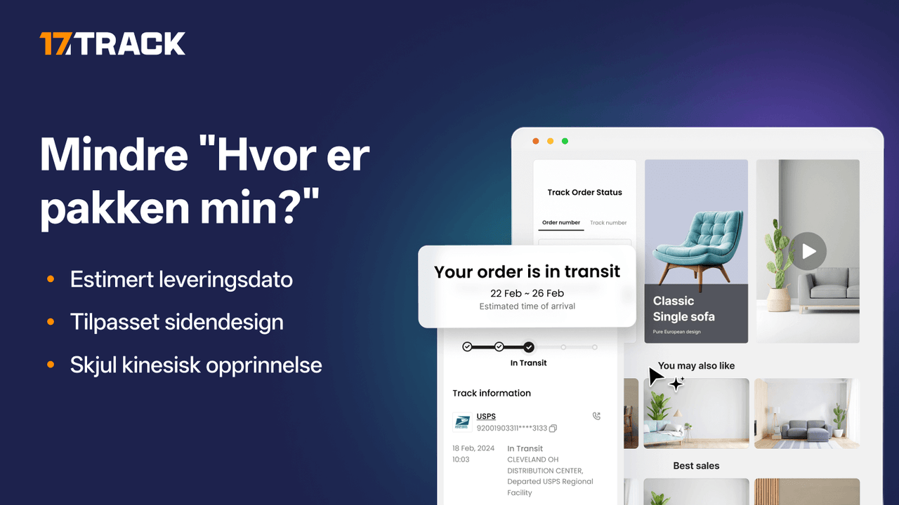 Merkevare tilpasset ordresporingsside