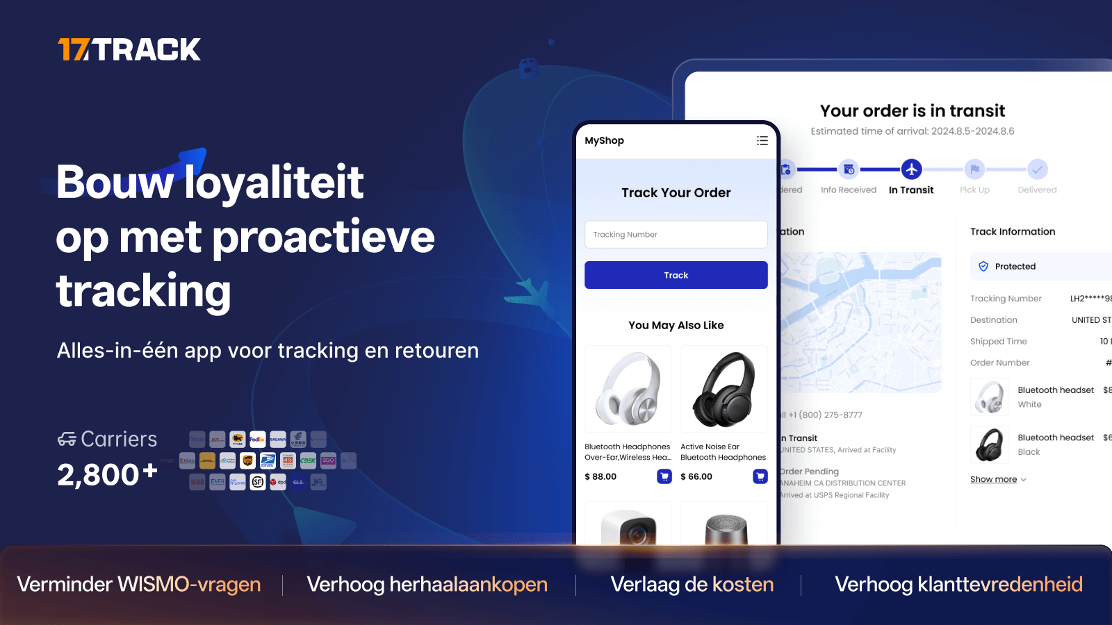 Bouw loyaliteit op met proactieve tracking