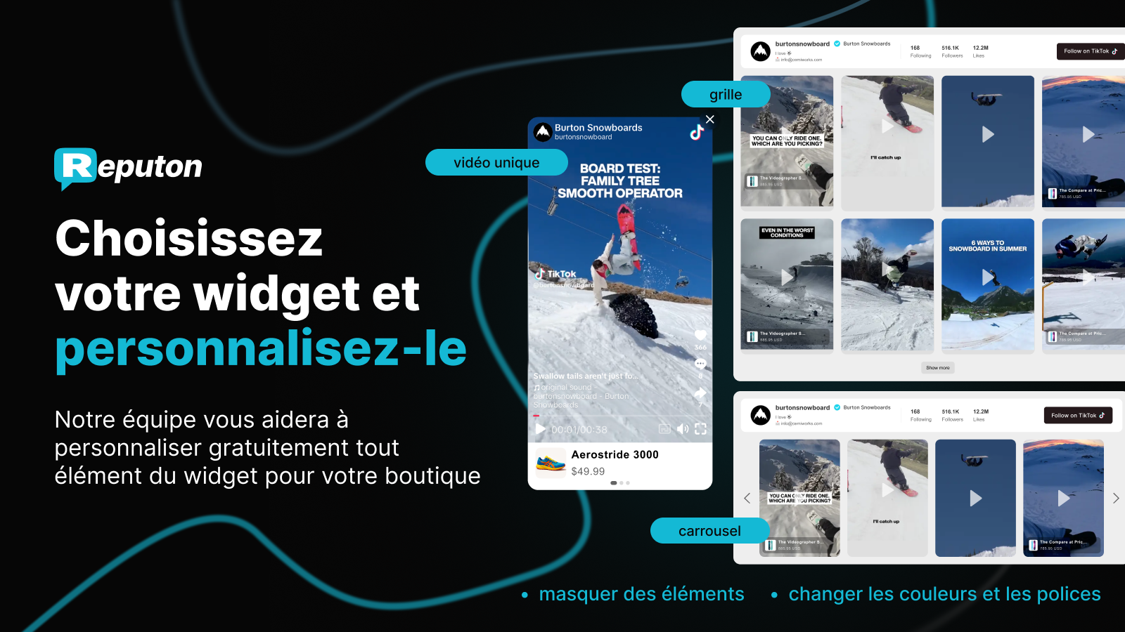Ajoutez des Reels TikTok ou du contenu UGC
