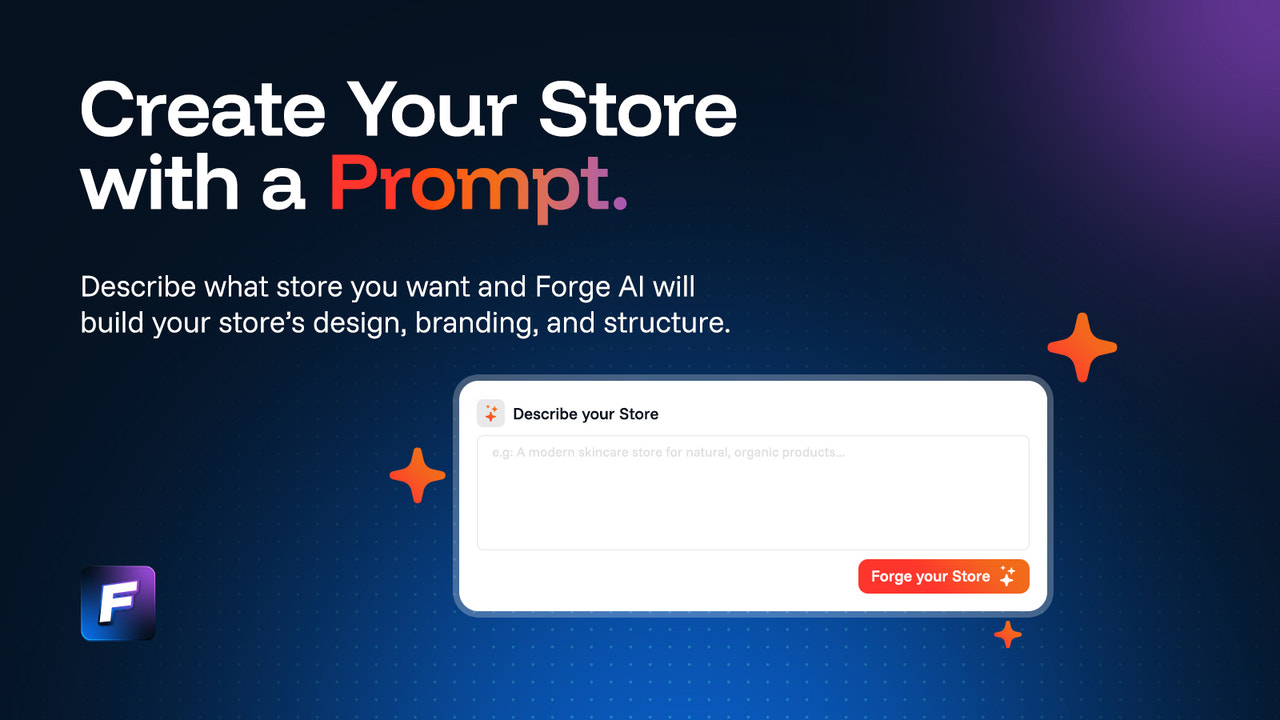 create your store with a prompt