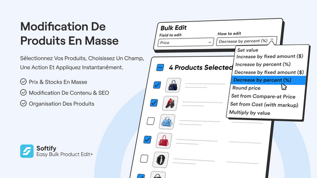 Tableau de bord de masse : aperçu, actions et CSV.