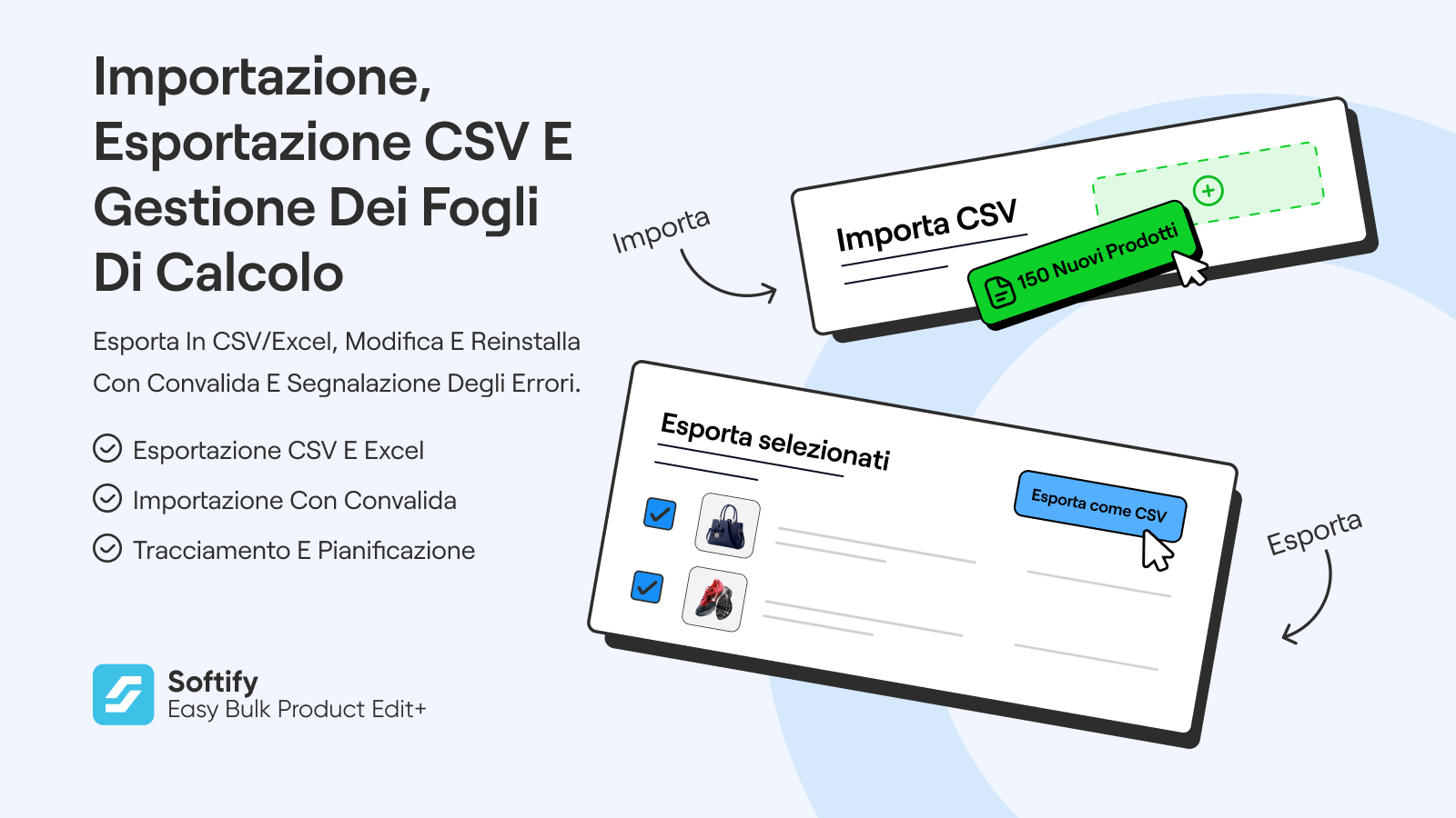 Automazione: regole prodotto, pianificazione e stock.