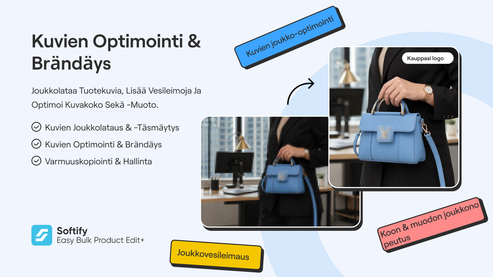 Älykkäät suodattimet, esiasetukset ja dynaamiset mallit.