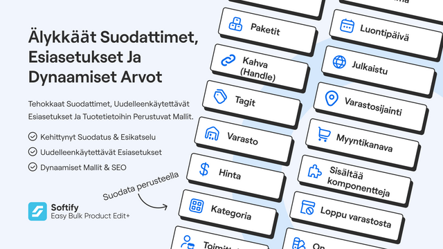 CSV- & Excel-tuonti/vienti tarkistuksella ja seurannalla.
