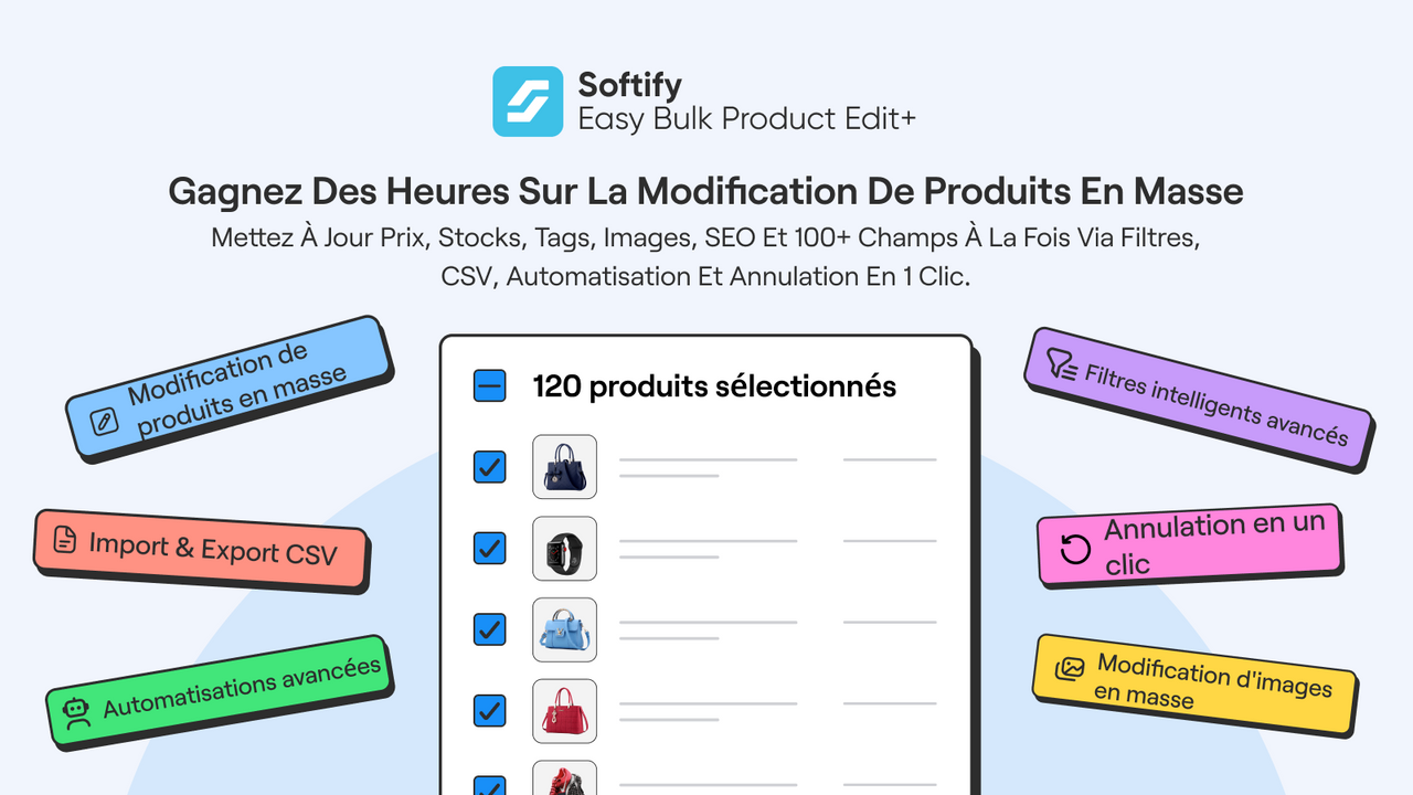 Gagnez du temps sur les edits de masse via filtres.