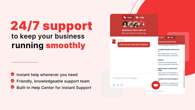 Zotabox Announcement Bar support