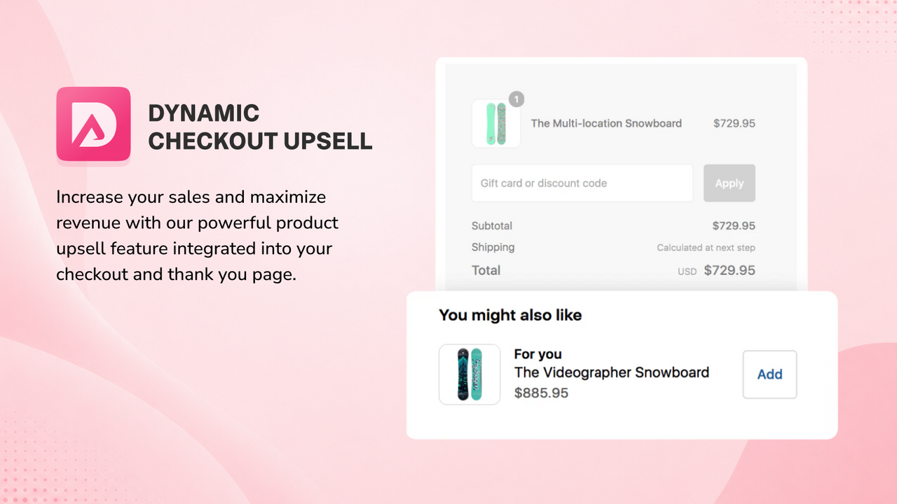 Maximise revenue with our powerful checkout and thank you upsell