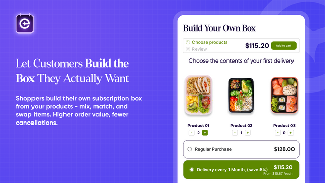Build a Box, Box Builder, BYOB & Mix and Match Bundles