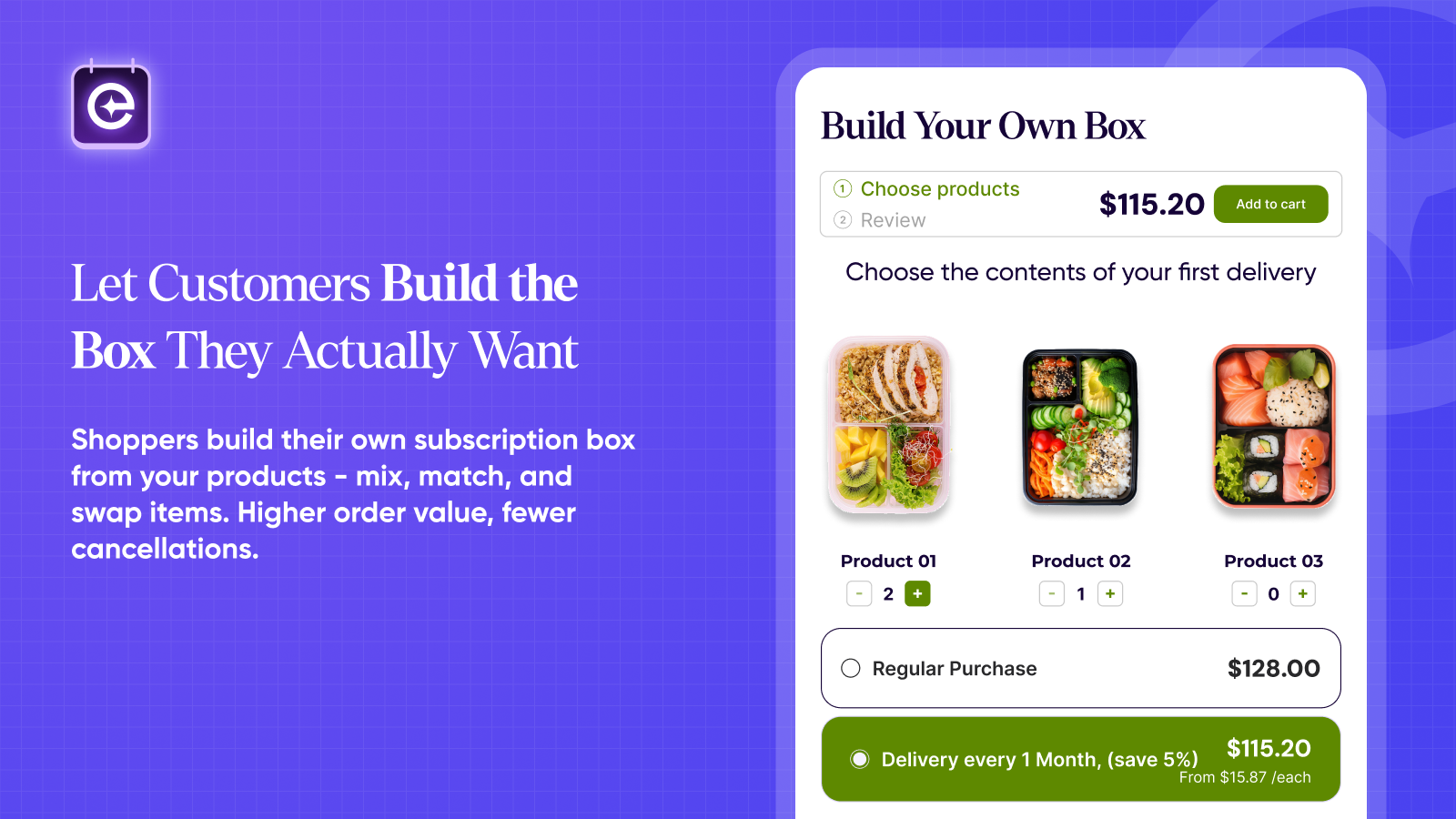 Build a Box, Box Builder, BYOB & Mix and Match Bundles