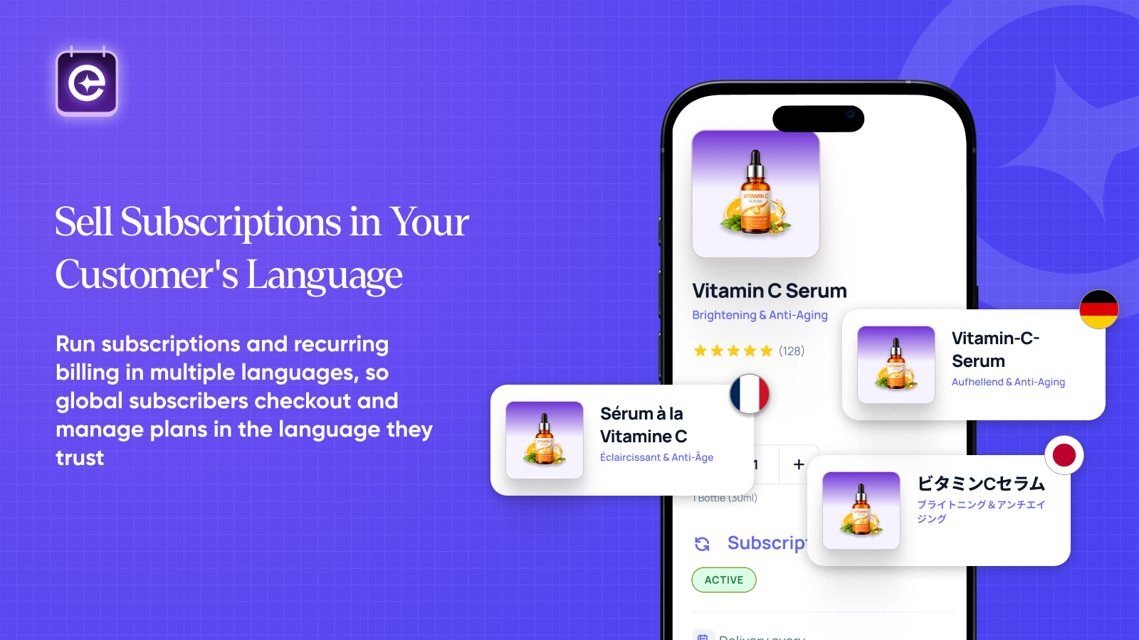 Multilingual Subscription App & Recurring Billing